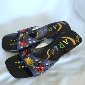 Carlos by Carlos Santana Wooden Sandals